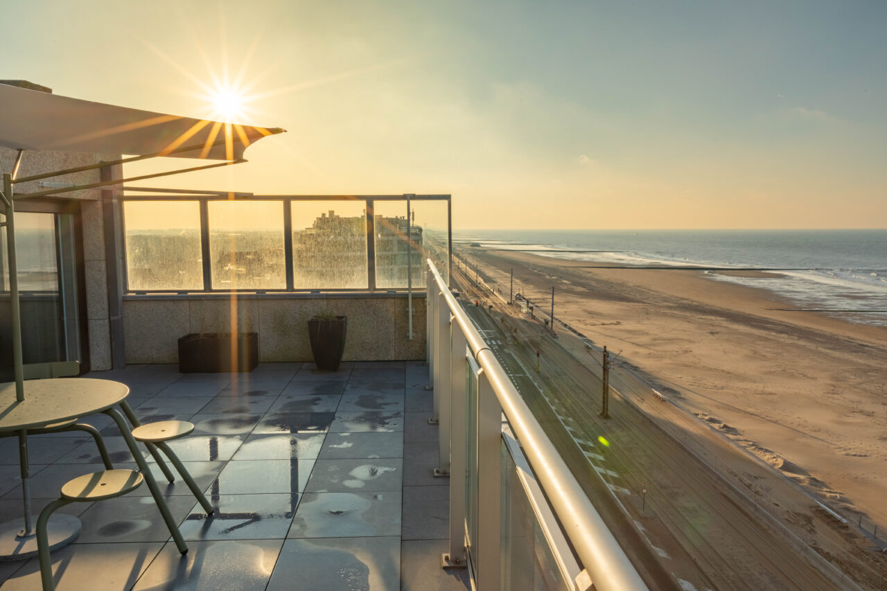~ ROOFTOP ~ Huur Penthouse Oostende met zeezicht